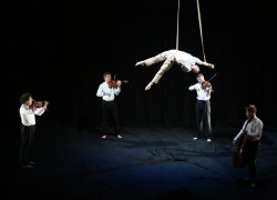 Image of A Nuits de Fourvière production/ Département du Rhône, coproduced with Les Théâtres de la ville de Luxembourg, GREC Festival of Barcelona, Le Cirque-Théâtre d’Elbeuf, Dusseldorf Festival, Barbican Theatre, CACCV Espace Jean Legendre-Compiegne.   This project has been assisted by the Australian Government’s Major Festivals Initiative, managed by the Australia Council its arts funding and advisory body, in association with the Confederation of Australian International Arts Festivals, Brisbane Festival, Perth International Arts Festival and Melbourne Festival.